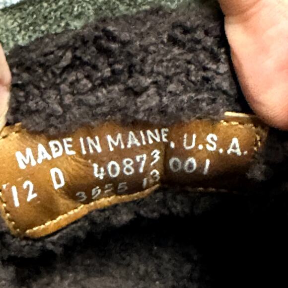VERY GOOD Rancourt & Co. Winter Boot Gray Leather Fleece Lined Maine USA 12 main image 8
